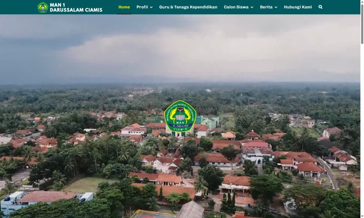 Website MAN 1 Darussalam Ciamis