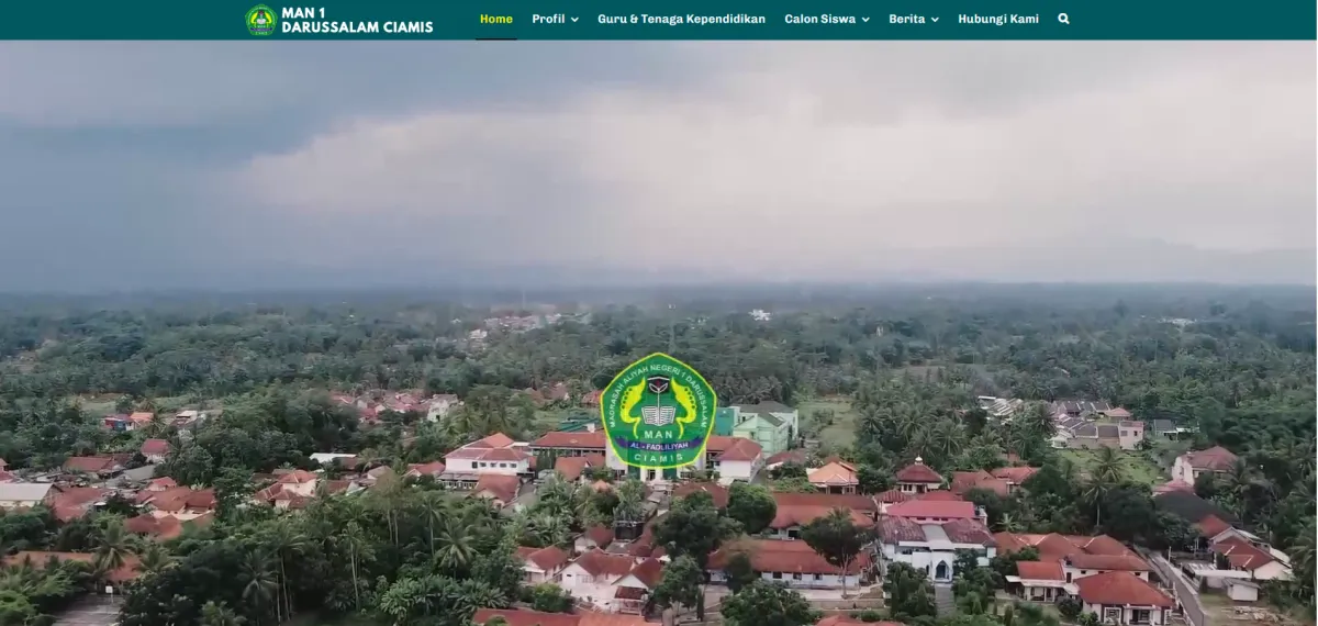 Website MAN 1 Darussalam Ciamis
